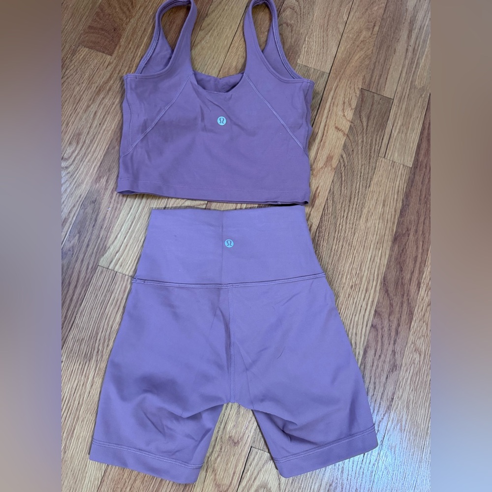Lululemon Mauve Yoga Set